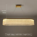 GobekUsa Crystal Glass Gold Pendant Chandelier for Elegant Kitchen Dining Lighting