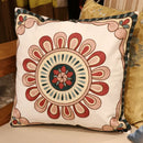 GobekUsa Ethnic Flower Elephant Pillowcase, Hand-Embroidered Boho Cushion Cover