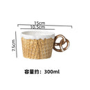 GobekUsa Creative Biscuit Ceramic Tableware Set for Snacks, Desserts, and Coffee