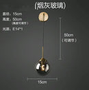GobekUsa Glass Ball LED Wall Lamp: Nordic Modern Bathroom Mirror Sconce, Retro Decor Lighting