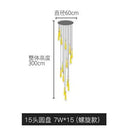 GobekUsa Elegant LED Ring Chandelier for Living Room Bedroom Kitchen Staircase Lighting