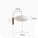 GobekUsa Handwoven Silk Ball Wall Light: Japanese Design for Living Room and Bedroom