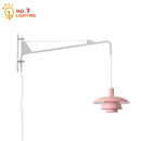 GobekUsa Cream Wind Rotating Wall Lamp Swing Arm for Interior Lighting