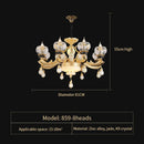 GobekUsa Crystal Chandelier: European Elegance for Living, Dining & Bedroom