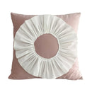 GobekUsa 3D Velvet Flower Pillow Covers in Yellow Beige 45x45cm