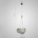 GobekUsa Glass Ball Chandelier - Nordic Modern Designer LED Pendant Lights for Home Decor