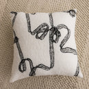 GobekUsa Knitted Crochet Cushion Cover Black Gray White Nordic Simple Luxury Pillowcase