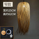 GobekUsa Bamboo Pendant Lights: Nordic Dining Room LED Hanging Lamps Loft Style Decor