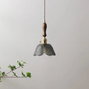 GobekUsa Gray Glass LED Pendant Lamps, Nordic Modern Design for Bedroom, Living Room Lighting Fixtures