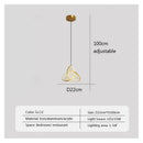 GobekUsa LED Minimalist Pendant Light Chandelier for Modern Decor Art in Bedroom Living Room