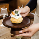 GobekUsa Japanese Wooden Cake Tray with Glass Lid | Kitchen Food Storage Box
