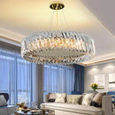 GobekUsa Crystal LED Ceiling Chandelier: Elegant European Home Décor Pendant Lights