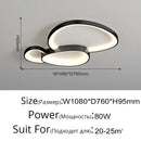 GobekUsa LED Ceiling Chandelier Lights with Remote Control for Living Room, Bedroom, Dining Room