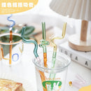 GobekUsa Glass Flower Handle Stir Bar for Coffee Cocktails Mixology and Home Parties