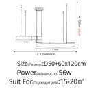 GobekUsa LED Chandelier: Modern Indoor Lighting for Bedroom, Living Room, Study Hall
