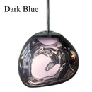 Lava-Inspired Acrylic Pendant Light in Polished Chrome