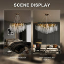 GobekUsa Crystal Ceiling Chandelier for Bedroom and Living Room