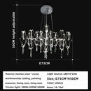 GobekUsa Crystal Chandelier Ceiling Pendant Light for Living Dining Bedroom Home Lighting