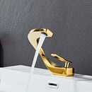 GobekUsa Black & Gold Basin Faucet: Brushed Gold/Nickel/Chrome Mixer Tap, Hot & Cold Water
