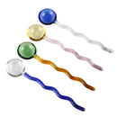GobekUsa Glass Spoon Coffee Stirring Rod for Home Cafe, Dessert Jam Scoop