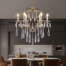 GobekUsa Crystal LED Chandelier for Kitchen Dining Living Bedroom Room