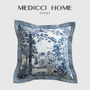 GobekUsa Ancient Indigo Jungle Decorative Cushion Covers - Hand-Painted Throw Pillow Case