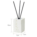 GobekUsa Beige Travertine Marble Bathroom Set - Soap Dispenser Toothbrush Holder Tissue Box