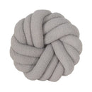 GobekUsa Knotted Ball Grey Throw Pillow for Bed Couch Living Room