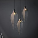 GobekUsa Leaf Chandelier LED Pendant Light Modern Minimalist Hanging Lamp for Home Decor