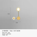 GobekUsa Black Gold LED Wall Lamp for Indoor Bedroom Living Room Stairs Bar