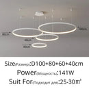 GobekUsa Acrylic LED Ring Pendant Light Modern Minimalist Art Decor Chandelier