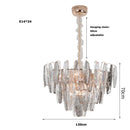 GobekUsa Gold Crystal LED Chandelier Lighting for Dinning Table