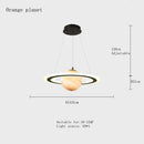 GobekUsa Astronaut Ball LED Light: Modern Boys Room Decor, Acrylic Planet Earth Pendant