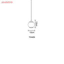 GobekUsa Glass Ball Pendant Lights - Modern Nordic LED Creative Hanging Lamp for Home Decor