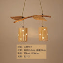 GobekUsa Bamboo Art Chandelier: Retro Korean Living Room Lights for Tea House & Restaurant