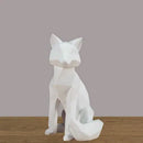 GobekUsa Geometric Fox Sculpture Modern Home Decor Abstract Ornaments Statues