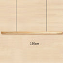 GobekUsa Black Walnut Dining Pendant Light: Simple Log Strip Design for Dining Room, Office