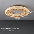 GobekUsa Crystal Ceiling Lamp: Luxury Postmodern Design for Living Room & Bedroom