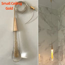 Post-Modern Crystal Teardrop Glass Pendant Light