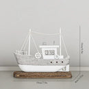 GobekUsa Coastal Wooden Lighthouse & Ship Model for Mediterranean Home Decor