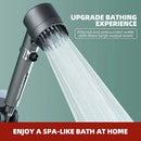 GobekUsa 3 Modes High Pressure Handheld Shower Head - Water Saving Massage Adjustable