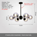 GobekUsa Glass Ball LED Chandelier for Bedroom and Dining Room