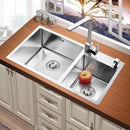 GobekUsa Brass Kitchen Sink Faucet 360 Swivel Mixer in Black - Single Handle
