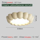 GobekUsa Cream Wind Bedroom Ceiling Lights - Full Spectrum Internet Celebrity Design