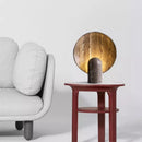 GobekUsa Dark Travertine Rock LED Resin Table Lamp - Modern Minimalist Home Decor