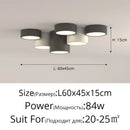 GobekUsa Geometric Chandelier: Minimalist Modern Luxe Black White Bedroom Lamp
