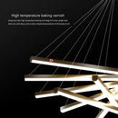 GobekUsa Aluminum Bar LED Chandelier for Stair Hall Dining Living Room - Indoor Lighting Fixture