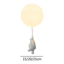 GobekUsa Cartoon Bear Ceiling Light for Kids' Rooms, LED Fixture Bedroom Decor