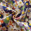 GobekUsa Country Flowers Cotton Bath Towel