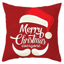 GobekUsa Christmas Santa Claus Snowflake Pillow Cover 18x18inch
